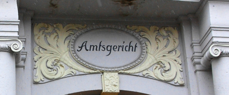 Schriftzug Amtsgericht